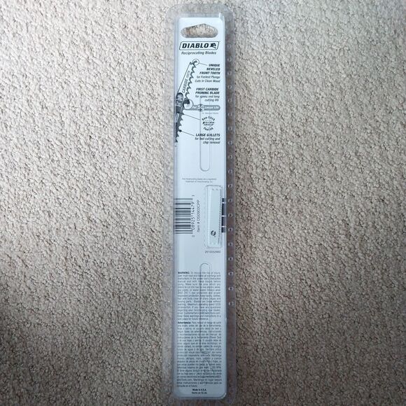 NEW!! DIABLO RECIPROCATING BLADE, PRUNING, CARBIDE-TIPPED, 9-IN., 2-PK. - Picture 2 of 5